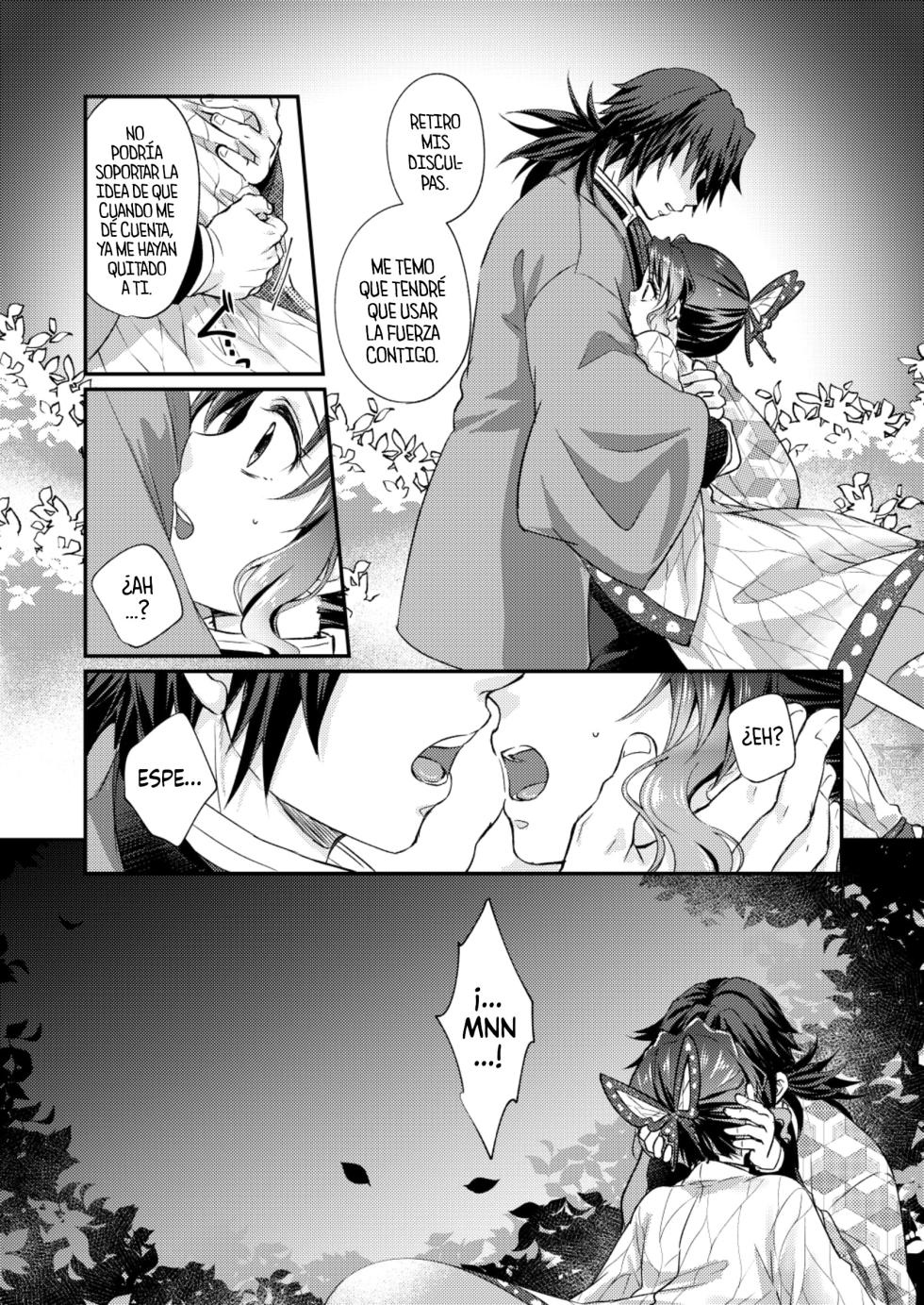 [SAKEYOKOSE (Takebu)] Sore wa Kizu ka Hoteri ka Kaeri Chi ka | ¿Es Un Rasguño, Sensación de Ardor o Un Chorro de Sangre? (Karasu ga Naitara Kaerimashou) (Kimetsu no Yaiba) [Spanish] [Mister Nugget] [Digital] - Page 29