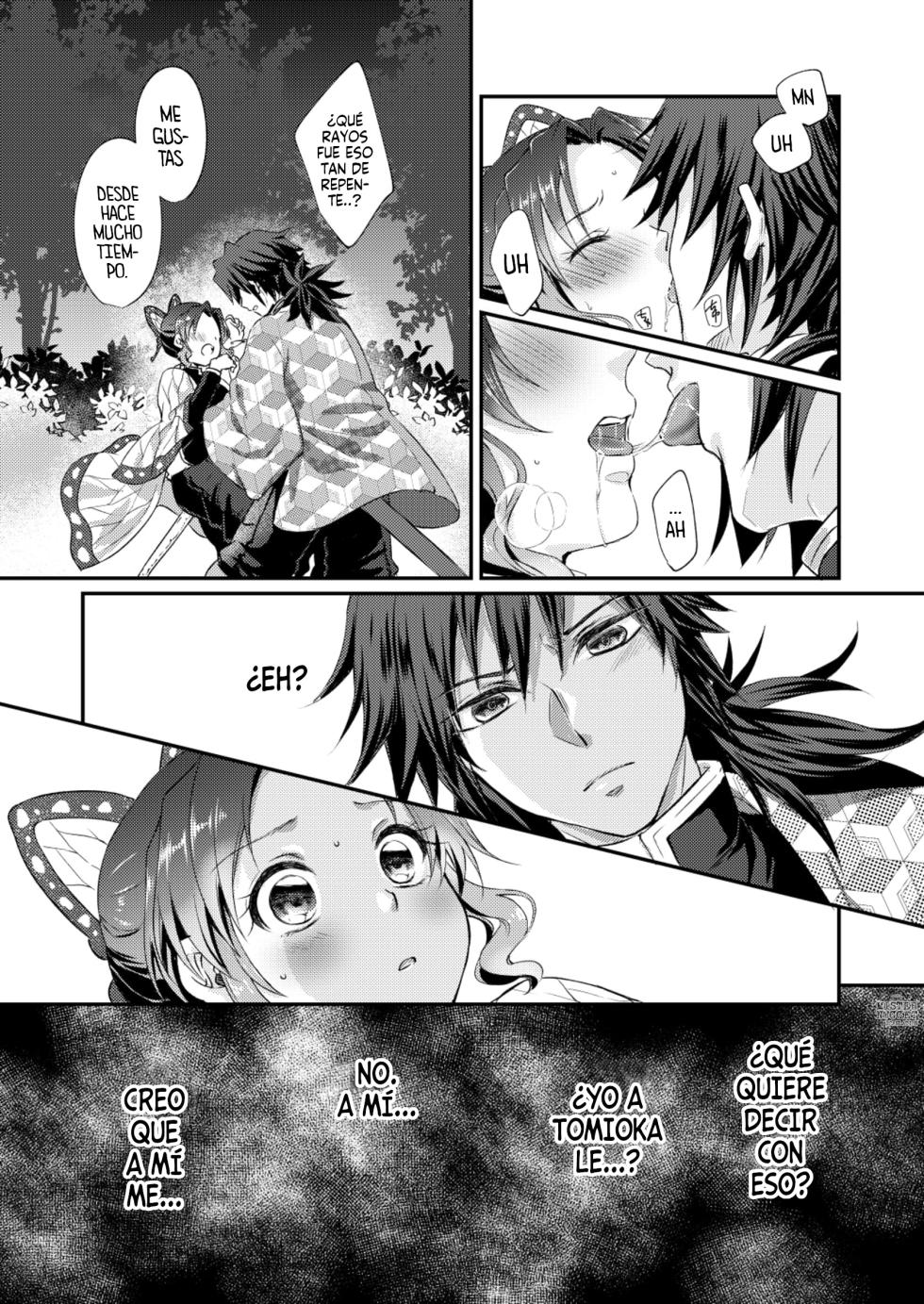 [SAKEYOKOSE (Takebu)] Sore wa Kizu ka Hoteri ka Kaeri Chi ka | ¿Es Un Rasguño, Sensación de Ardor o Un Chorro de Sangre? (Karasu ga Naitara Kaerimashou) (Kimetsu no Yaiba) [Spanish] [Mister Nugget] [Digital] - Page 30