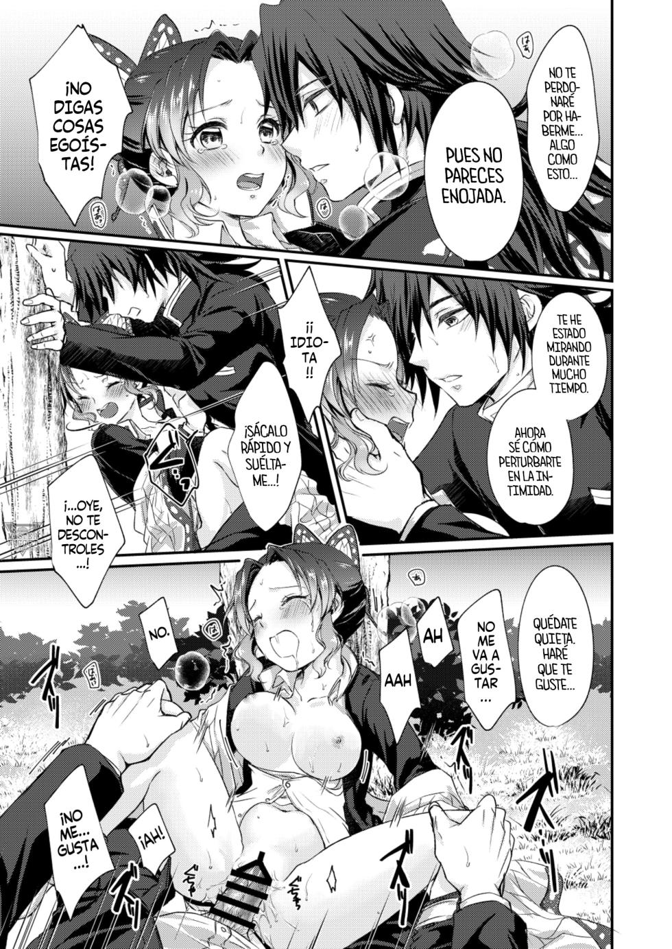 [SAKEYOKOSE (Takebu)] Sore wa Kizu ka Hoteri ka Kaeri Chi ka | ¿Es Un Rasguño, Sensación de Ardor o Un Chorro de Sangre? (Karasu ga Naitara Kaerimashou) (Kimetsu no Yaiba) [Spanish] [Mister Nugget] [Digital] - Page 37