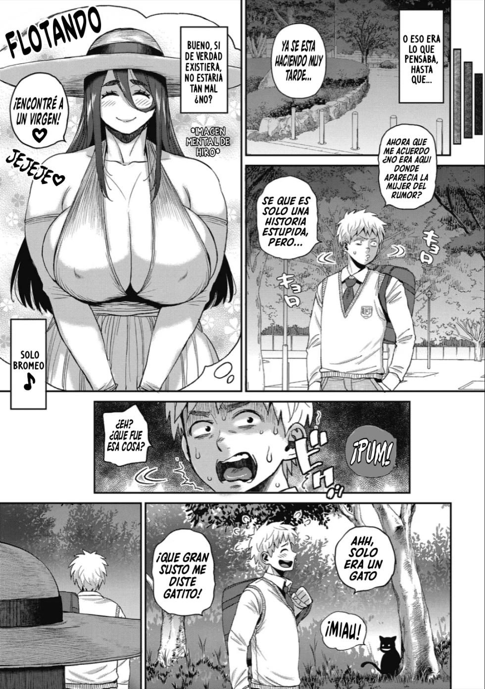 [Muronaga Chaashuu] Kyoufu!？Lucky!？Uwasa no Doutei Kui Fujin｜¿¡Miedo!？¿¡Suerte!？La Famosa Mujer Fantasma Que Come Vírgenes (COMIC HOTMILK 2022-08) [Spanish] [El naranjas = Mr.Naranjas] [Digital] - Page 3