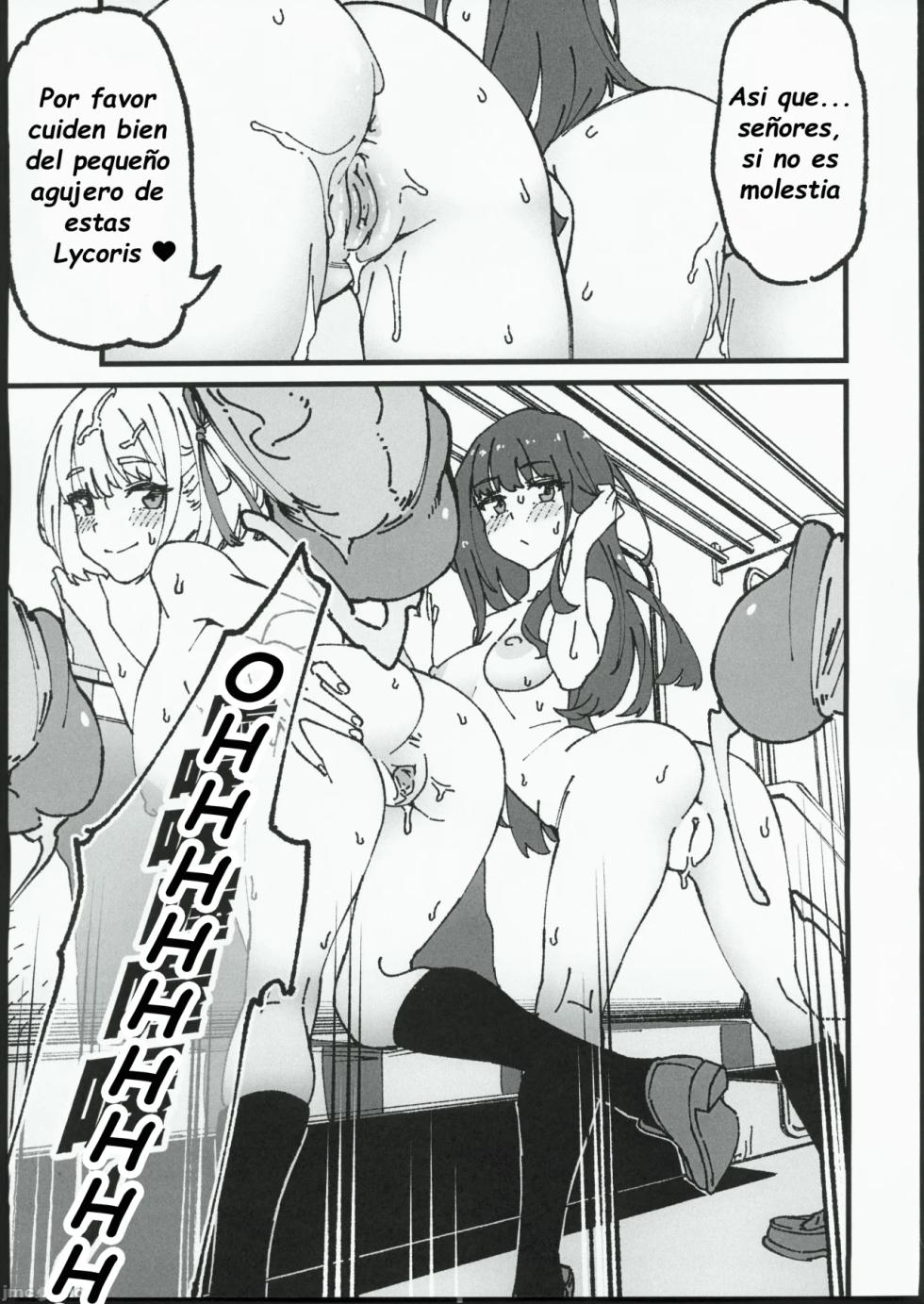 (C100) [Service Heaven (ahorobo)] Lycoris Pakopako (Lycoris Recoil) [Spanish] [cualquier cosa] [Decensored] - Page 18