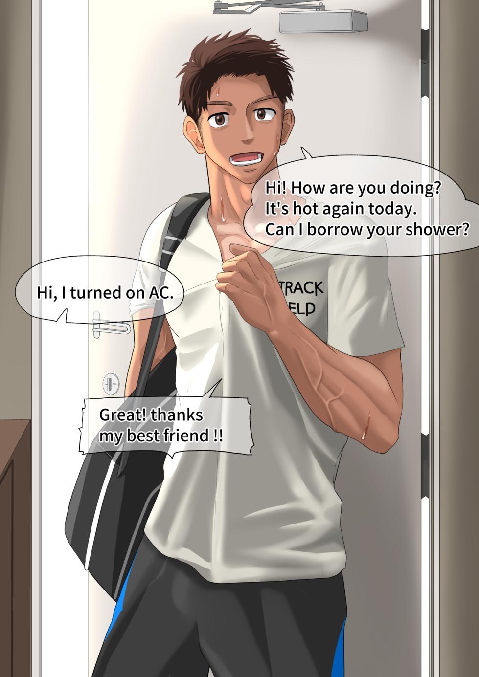 [motyaki] 片想いしてる友達が家に来た1(11p.)【ENG】 (Pixiv Fanbox) - Page 12