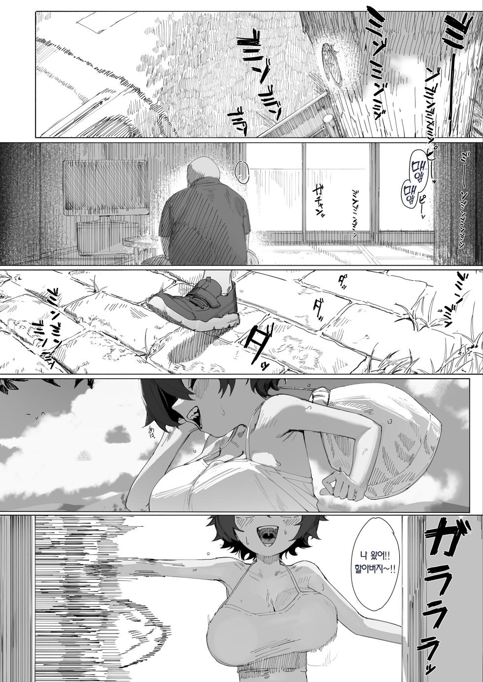 (C106) [Shikisoku Zeku (Shiki)] Saki-chan no Natsuyasumi Ojii-chan to Issho! | 사키의 여름방학 할아버지랑 같이 놀기! [Korean] [Team Edge] [Digital] - Page 2