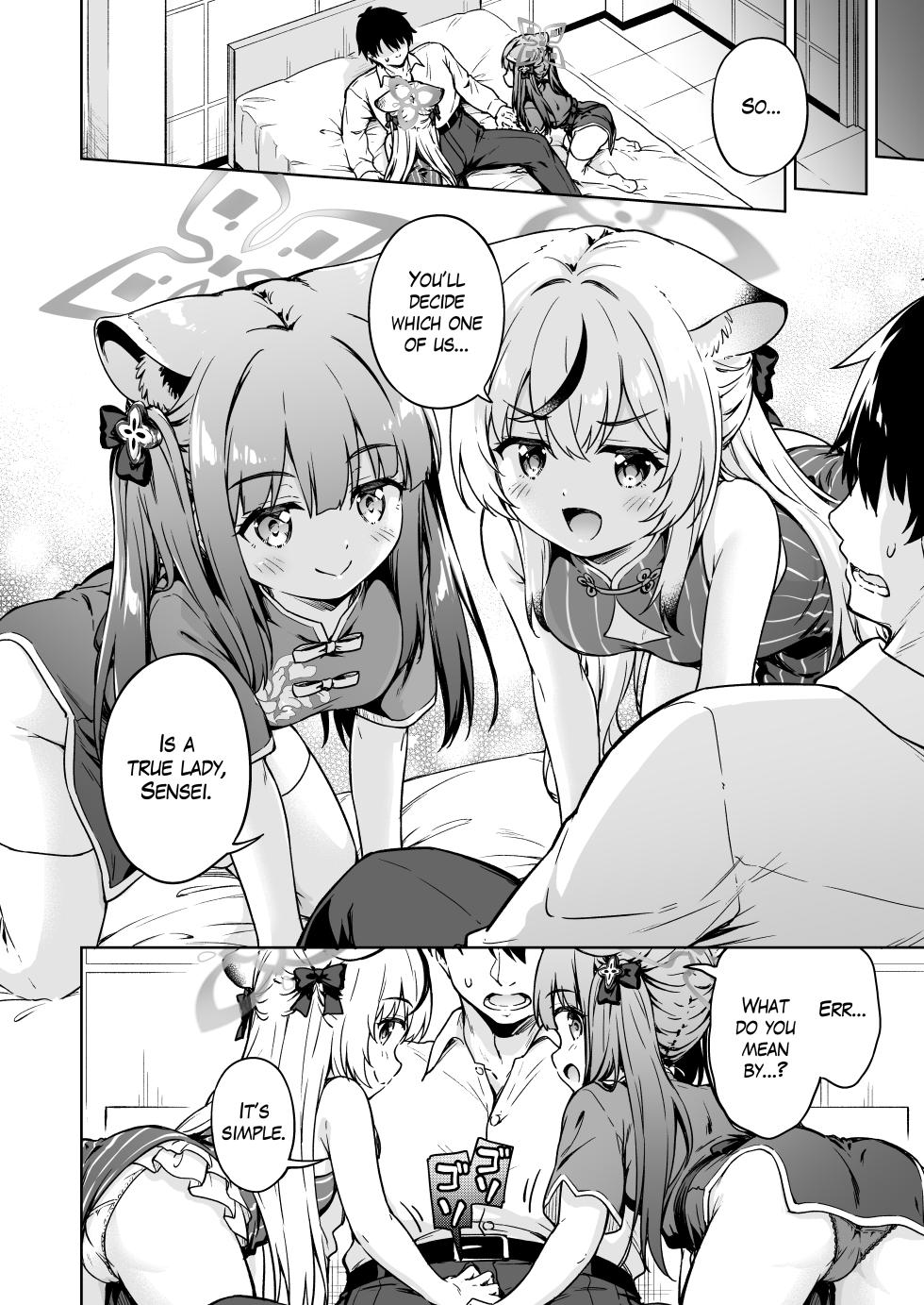 [Takoyaki-batake (Takoyaki Yoshi)] Sensei, Dochira no Lady ga Okonomi desu ka? | Sensei, which one of us ladies do you prefer? (Blue Archive) [English] [The Blavatsky Project] [Digital] - Page 5