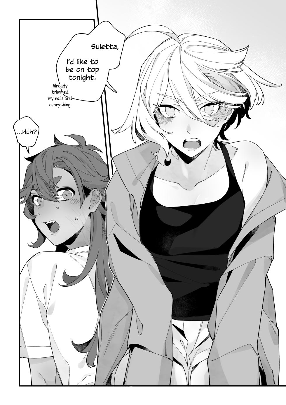 [Harusame Odoroki Shiten (Ushirogami)] Top Swap! (Mobile Suit Gundam: The Witch from Mercury) [English] [Digital] - Page 4