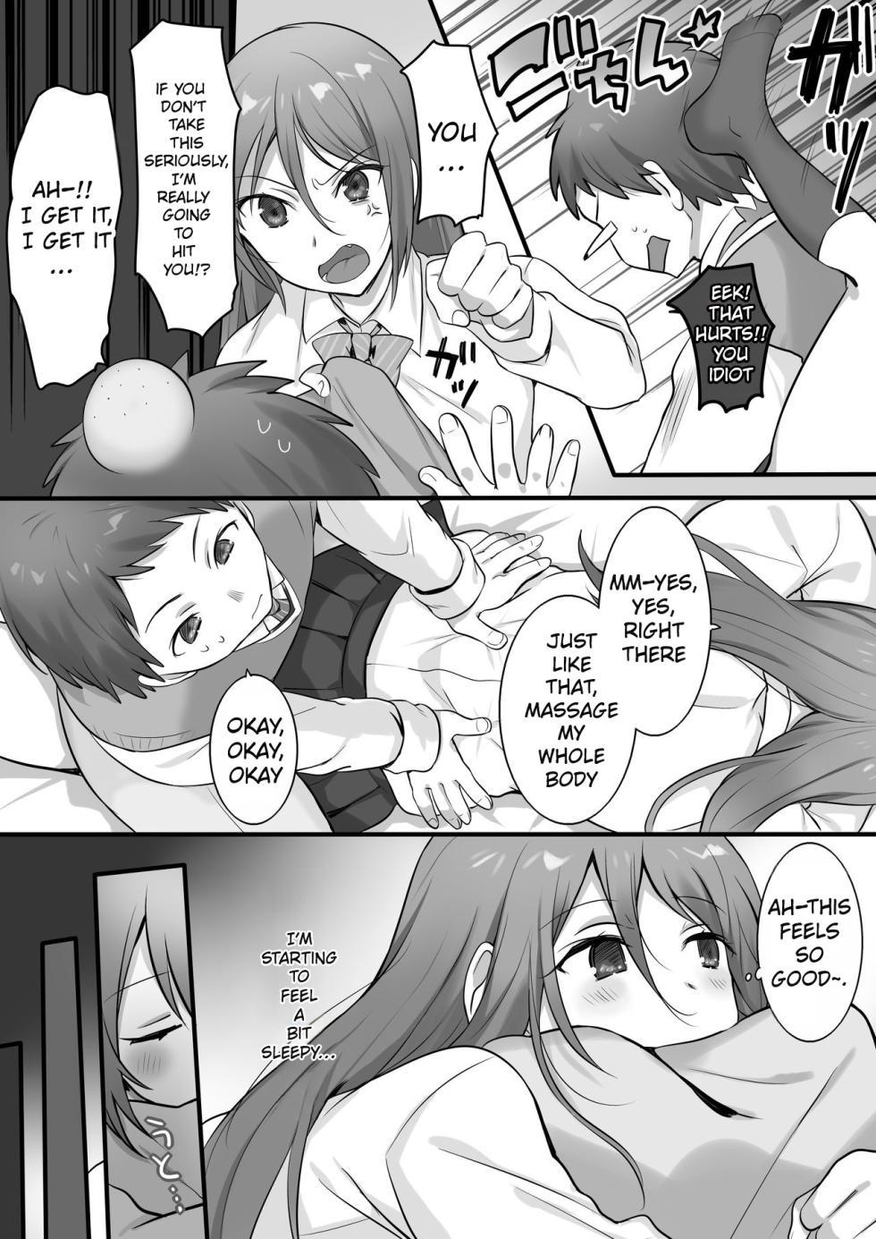 [Fafafalabel (Hiiragi Popura)] I Tried Giving a Sensual Massage to My Older Sister, Who’s Ranked #2 Nationwide in Karate - Ready to Be Killed for It. [English] - Page 7