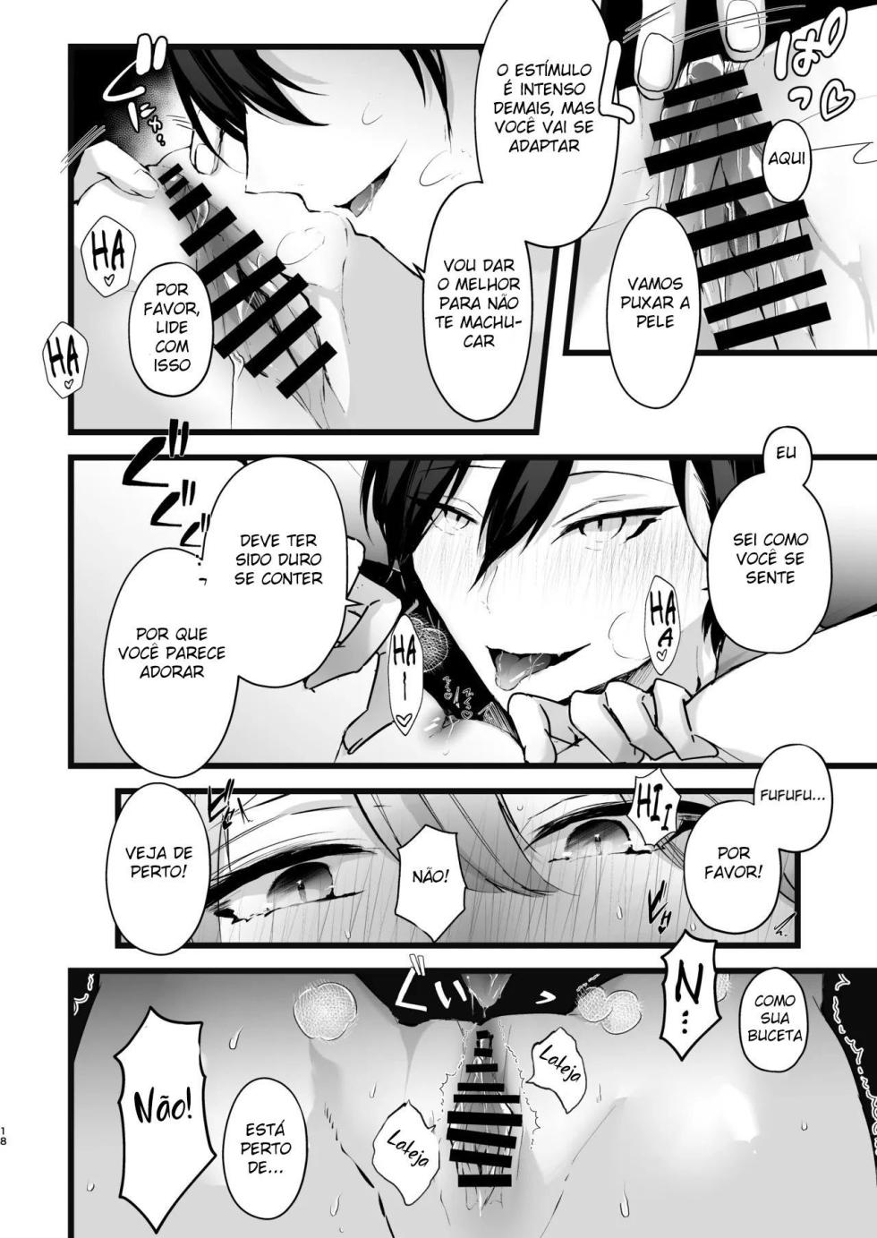 [FZ: (Fujisaki Fujiko)] Zakomesu Switch ~Deka Cli Kaihatsu de Netorareta Boku no Kanojo~ [Portuguese-BR] [Digital] - Page 19