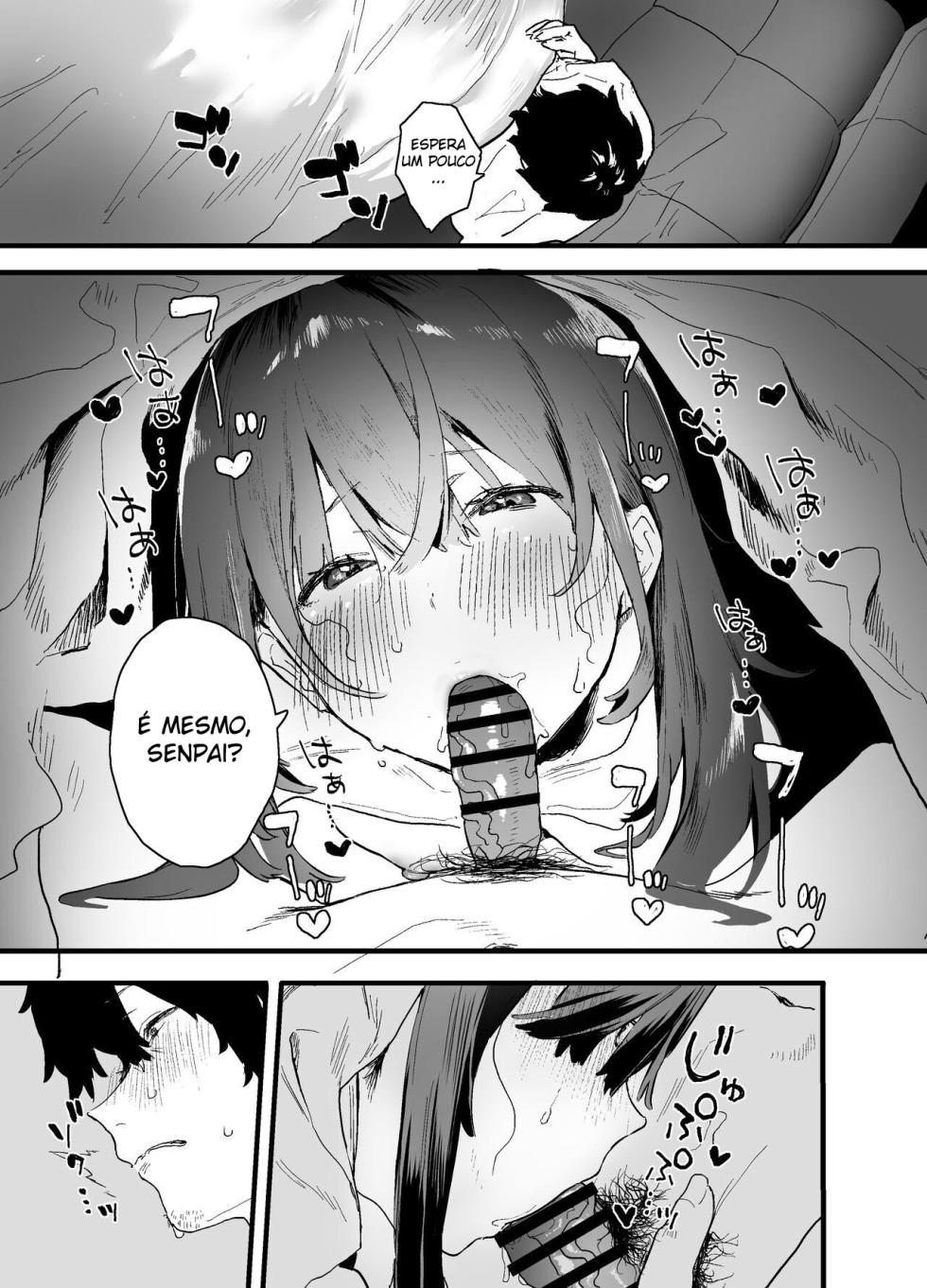 [Yamakon-ya (Yamakonbu)] Iede Shite Uchi ni Kita Beit no Kouhai ga Erosugita node... [Portuguese-BR] [Digital] - Page 18