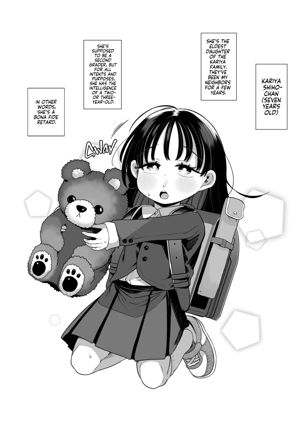 [Kereno Teikoku (Kereno)] Tonari ni Sunderu Chishou no Ko | Breeding a Retarded Little Angel! [English] [Team Rabu2 + Dr.Kaz] [Decensored] [Digital] - Page 4