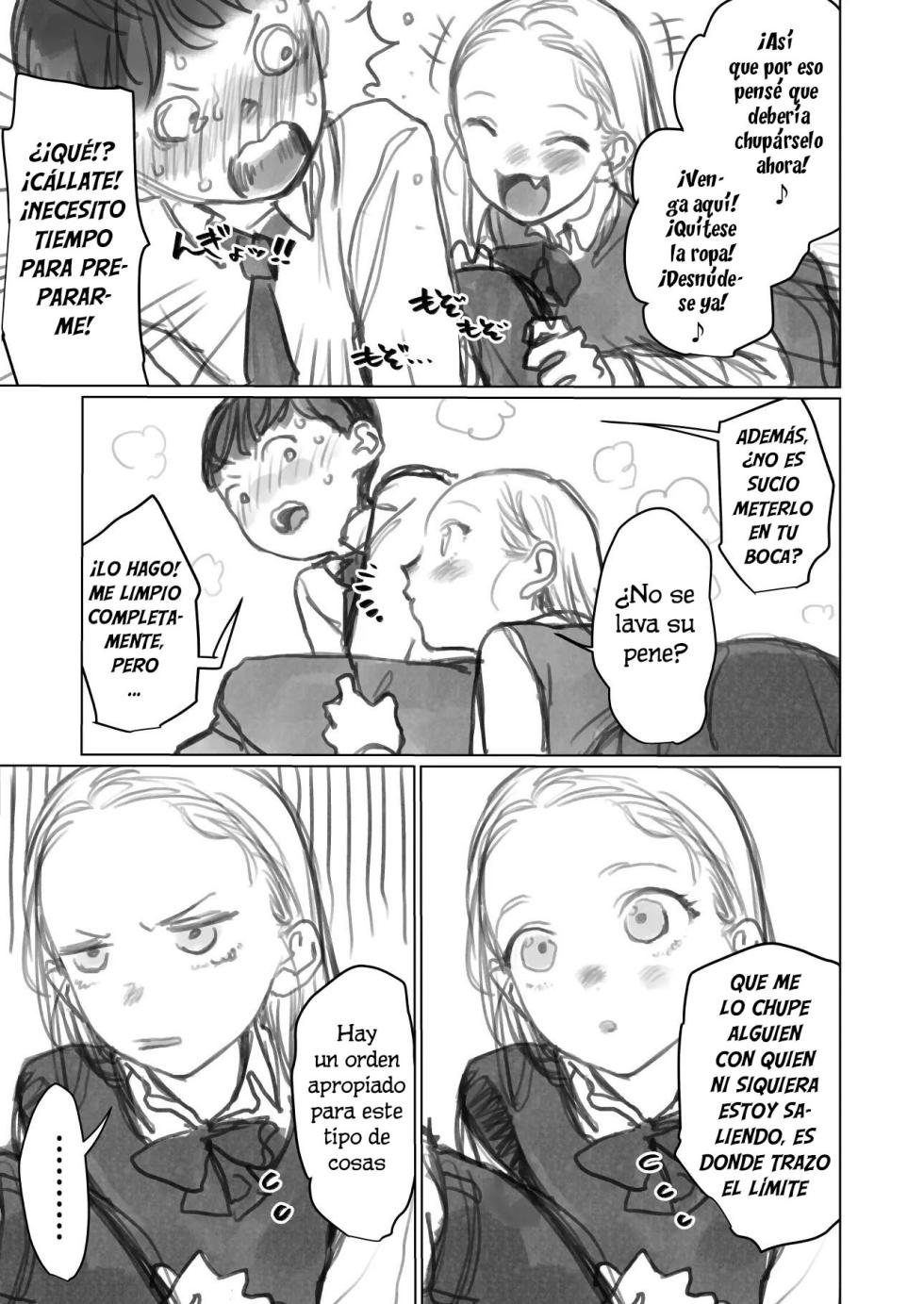 (C102) [Rinjuu Circus (Haguhagu)] Manadeshi ga Shishou no Shishou o Okuchi de Mederu Ohanashi ~FANBOX Matome Hon~｜Dándole amor al pene del maestro con la boca de su amada discípula ~Recopilación FANBOX~ [Spanish] [Hs enfermos] - Page 4