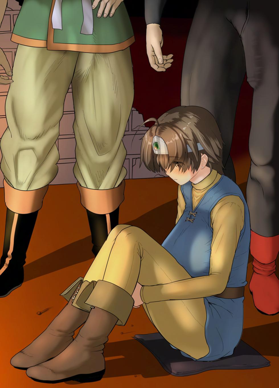 [Mandrill (Arimura Ario)] DQ Onna Yuusha Daily Sex ~Tabi no Nakama Kara Mainichi Nakadashi Saretemasu (Naki)~ (Dragon Quest III) - Page 26