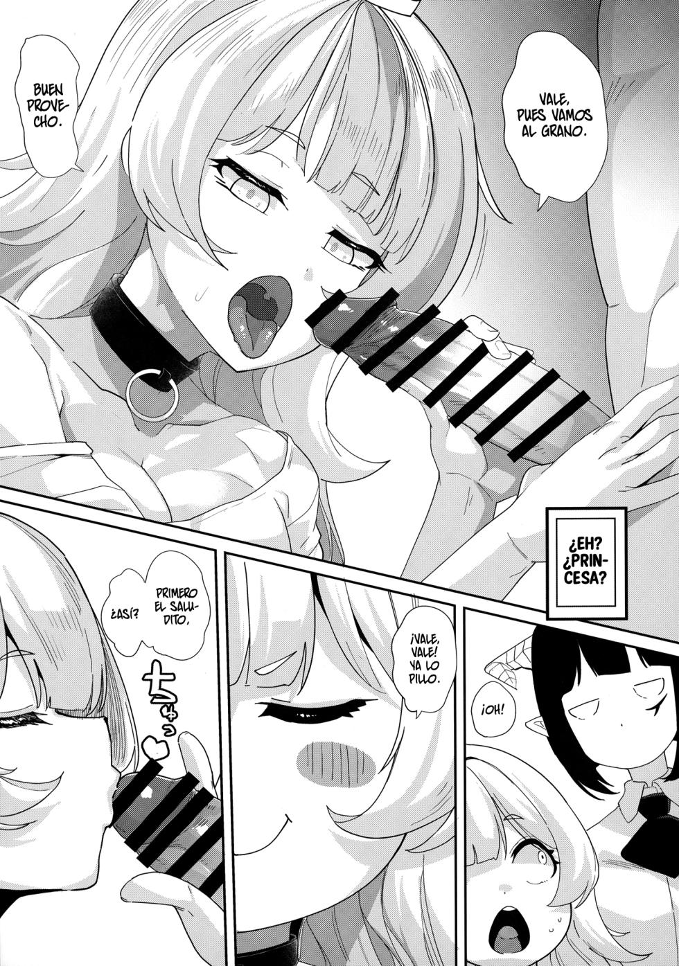 [Batten Kariba (Ankoku Emu Shougun)] Ecchi na Yatsu ka - ¿Algo obsceno? (Himesama "Goumon" no Jikan desu) [Spanish] [Gisicom] [Digital] - Page 8