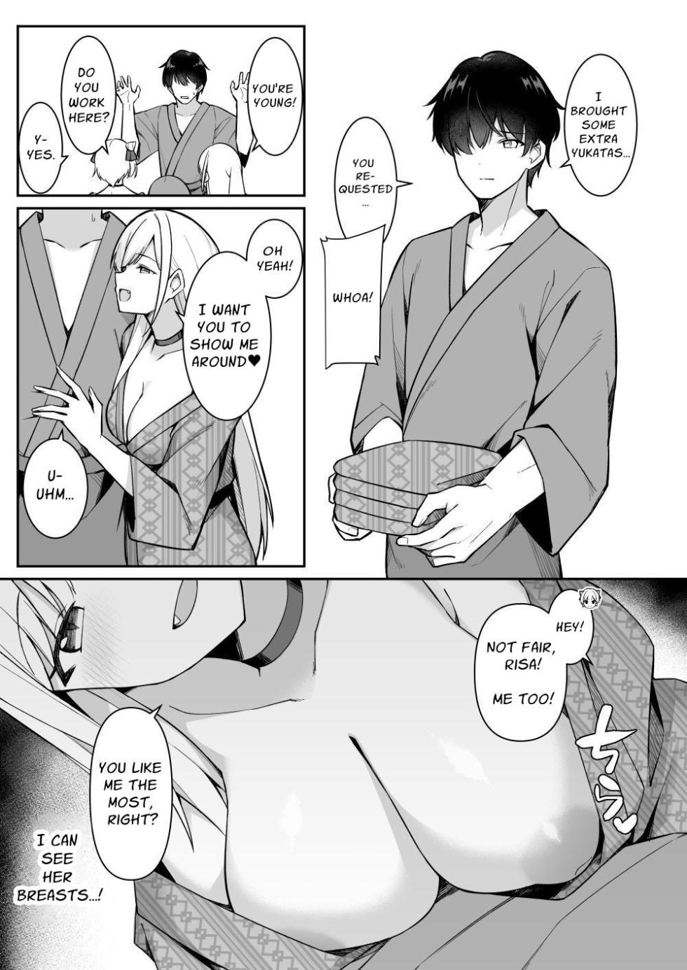 [HeartBreak (Itose Ikuto) ] Shuugaku Ryokou de Onsen Ryokan ni Kita Gal, Nakai no Dekachinpo de Wakarase Zecchou | Gals on a Hot-spring Inn Trip are Shown Who's Boss by their Big Dick Waiter [English] [Solid Rose] - Page 7