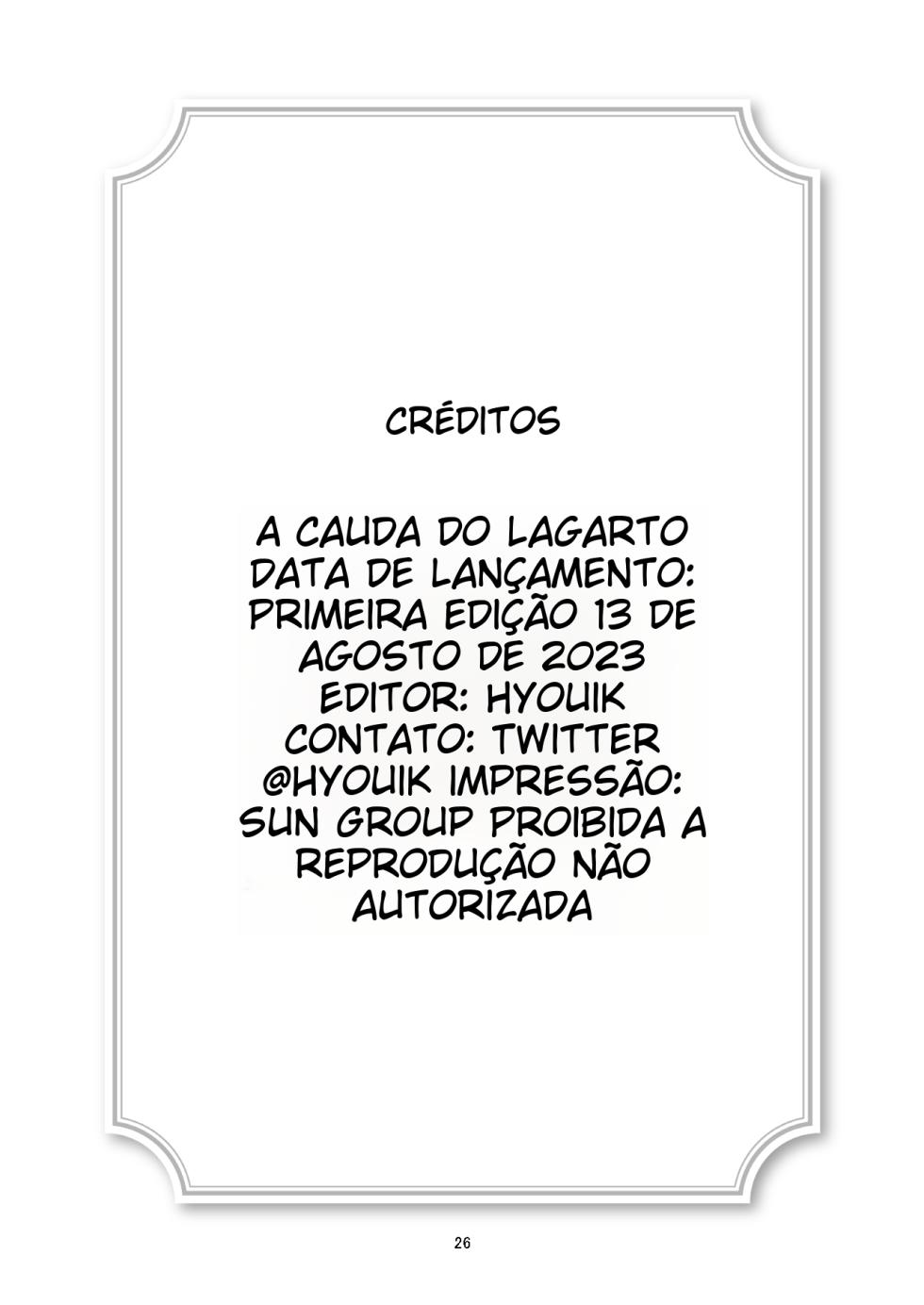 [Hyouik] Tokage no Shippo - Lizard's Tail [Portuguese-BR] [GTF] [Digital] (TR-118) - Page 25