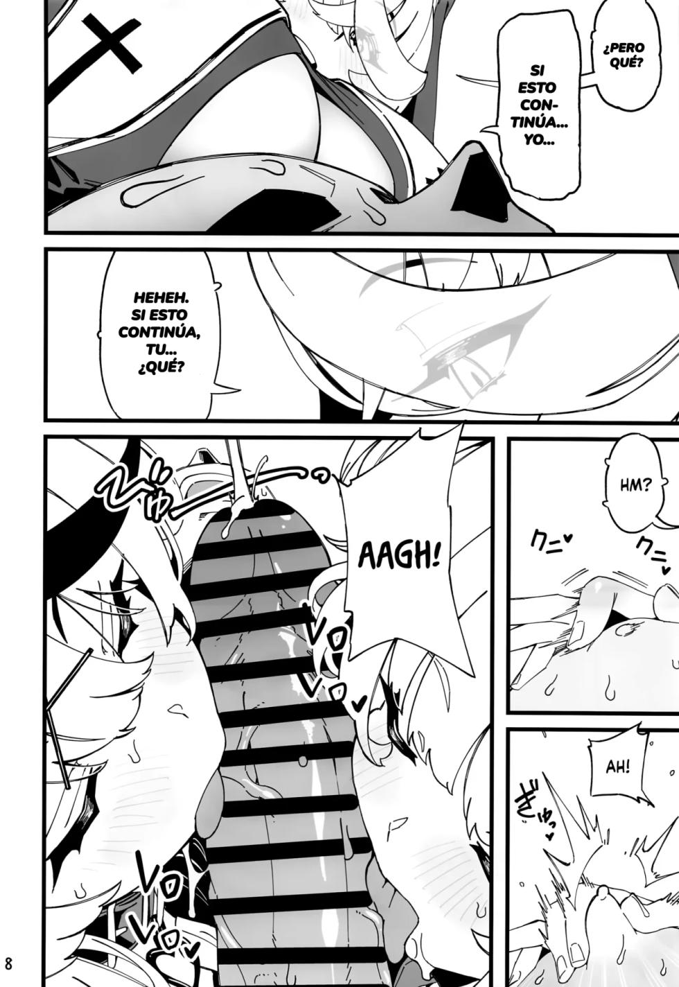 (C102) [Service Heaven (ahorobo)] I'M HORNY | ESTOY CALIENTE (Gawr Gura, Sakamata Chloe, Houshou Marine) [Spanish] [HOLOES] - Page 9