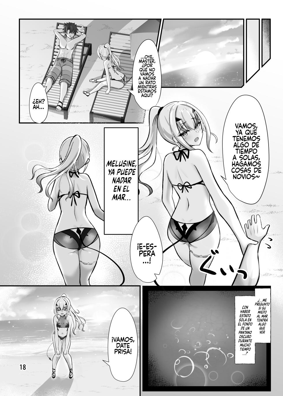 [Sarasara Canvas (Mikisarara)] Kono Hoshi de Ichiban no Hikoukigumo o (Fate Grand Order) [Spanish] [Rakuen Translations] [Digital] - Page 19