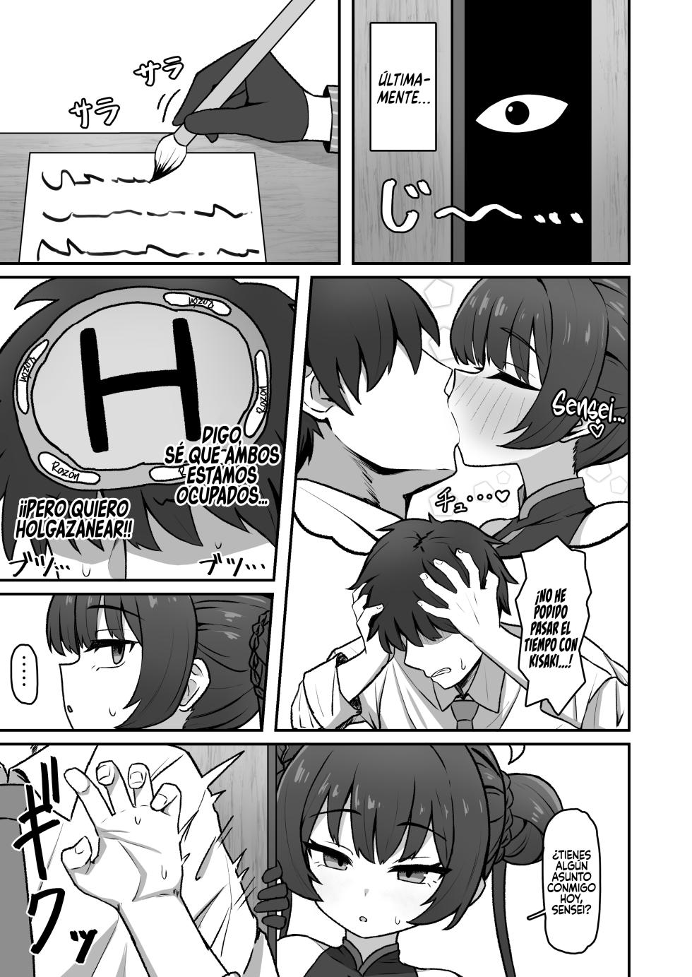 [Rokisonin Koubou (Rokita)] Monshu no Mitsu Jou Ni (Blue Archive) [Spanish] [Rakuen Translations] [Digital] - Page 3