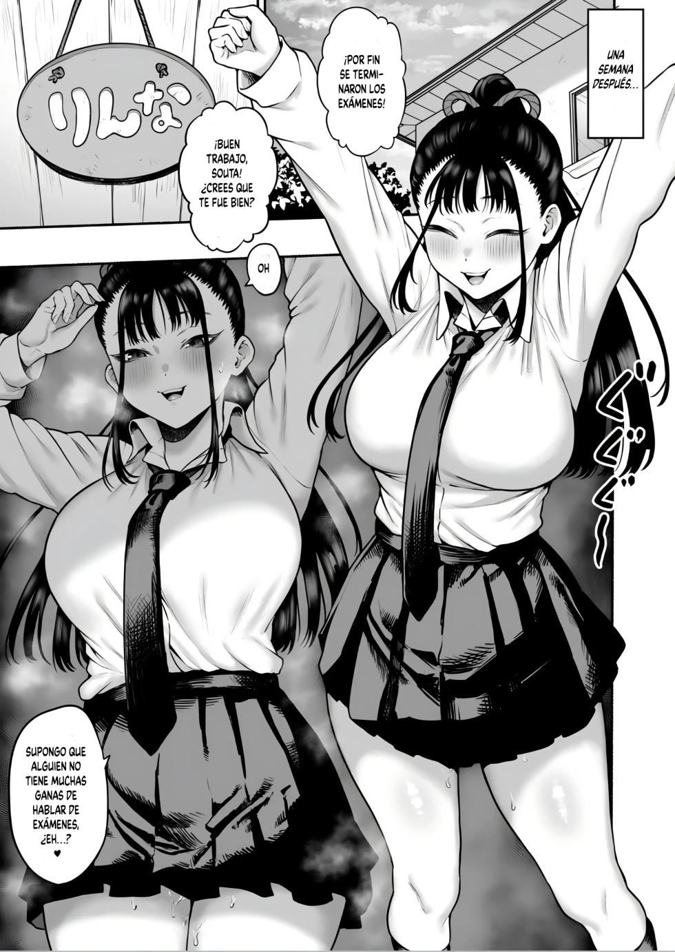 [Hitsuji no Udonya (Inamimi)] Kyonyuu Osananajimi Kanojo ni Yuuwaku sarete Icha Love Oho Ecchi suru Hanashi｜Teniendo sexo amoroso con mi novia tetona, que también es mi amiga de la infancia [Spanish] [Kejotan] - Page 23