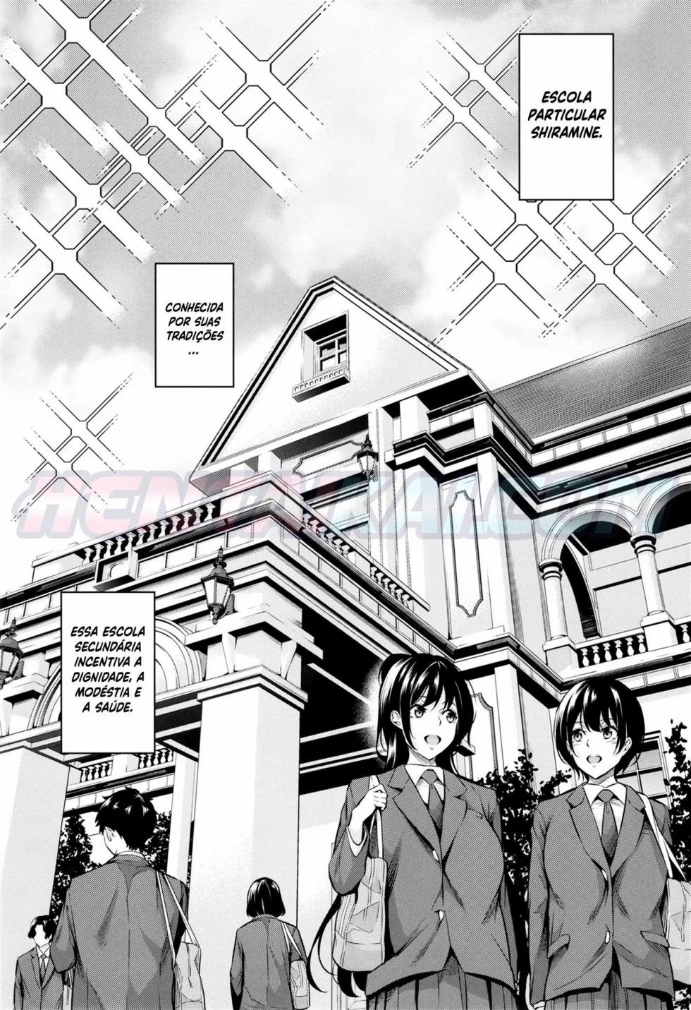[Nasi-pasuya (Nasipasuta)] Shiramine Gakuen no Mesubuta Kaichou + Shiramine Gakuen no Mesubuta Rijichou [Portuguese-BR] [hentaikai.com] [mundohentaioficial.com] - Page 2