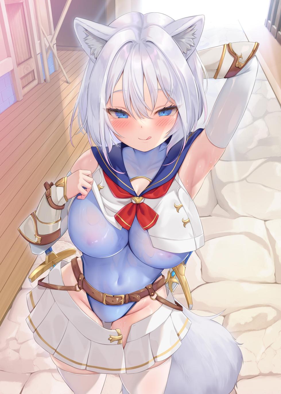 [Seika Kairaku Shoten] Hakurou Kenshi Hati-chan no Ecchi na Bouken no Sho | White Wolf Swordswoman's Erotic Adventure [English] [Kusanuu] [Digital] - Page 1
