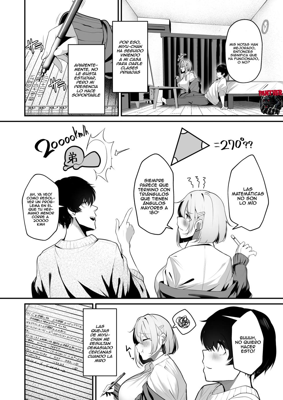 [Sakyu Syogun (Ksyum)] Ooya no Musume no Kyonyuu Gal ni Benkyou Oshietara Ecchi Shite Kureta Hanashi | La Hija Gyaru de Grandes Tetas del Casero ¡Me Deja Tener Sexo a Cambio de Lecciones Privadas! [Spanish] [Panther Scan] [Digital] - Page 6