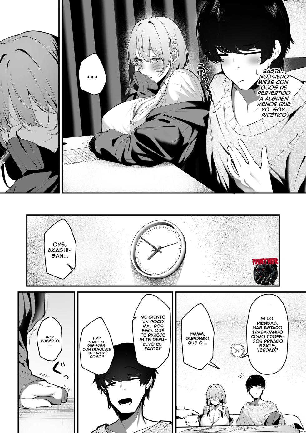 [Sakyu Syogun (Ksyum)] Ooya no Musume no Kyonyuu Gal ni Benkyou Oshietara Ecchi Shite Kureta Hanashi | La Hija Gyaru de Grandes Tetas del Casero ¡Me Deja Tener Sexo a Cambio de Lecciones Privadas! [Spanish] [Panther Scan] [Digital] - Page 8
