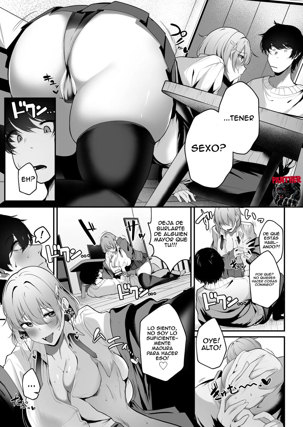 [Sakyu Syogun (Ksyum)] Ooya no Musume no Kyonyuu Gal ni Benkyou Oshietara Ecchi Shite Kureta Hanashi | La Hija Gyaru de Grandes Tetas del Casero ¡Me Deja Tener Sexo a Cambio de Lecciones Privadas! [Spanish] [Panther Scan] [Digital] - Page 9