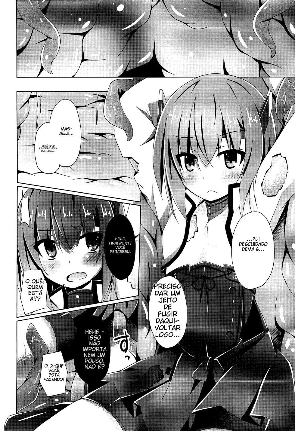 (Houraigekisen! Yo-i! 23Senme!) [Imitation Moon (Narumi Yuu)] Soukou Kuubo Taihou Shokushu-zeme ni Otsu (Kantai Collection -KanColle-) [Portuguese-BR] (TR-157) - Page 5