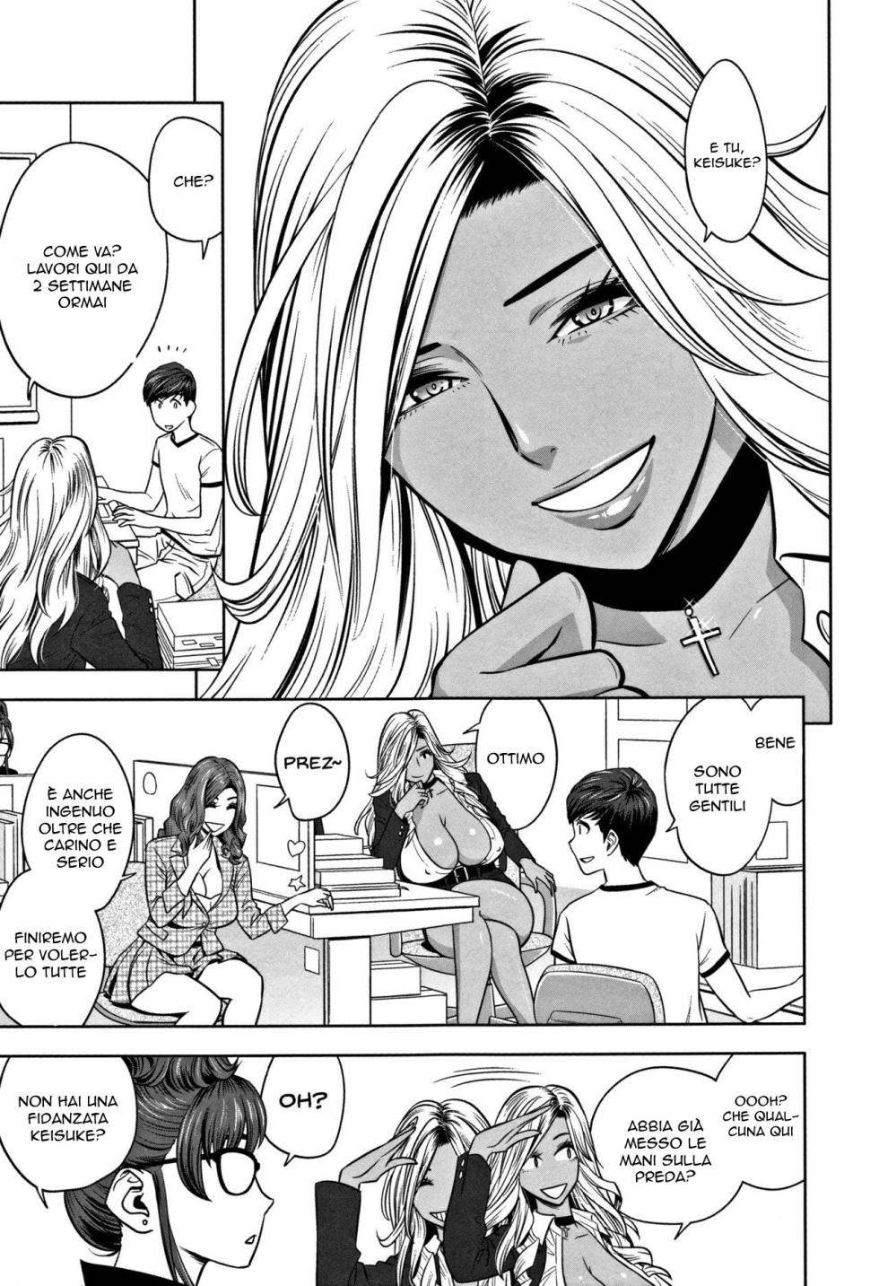 [Tatsunami Youtoku] Gal Ane Shachou to Harem Office ~SEX wa Gyoumu ni Fukumimasu ka?~ | Lavorare con Mia Sorella [Italian] - Page 13
