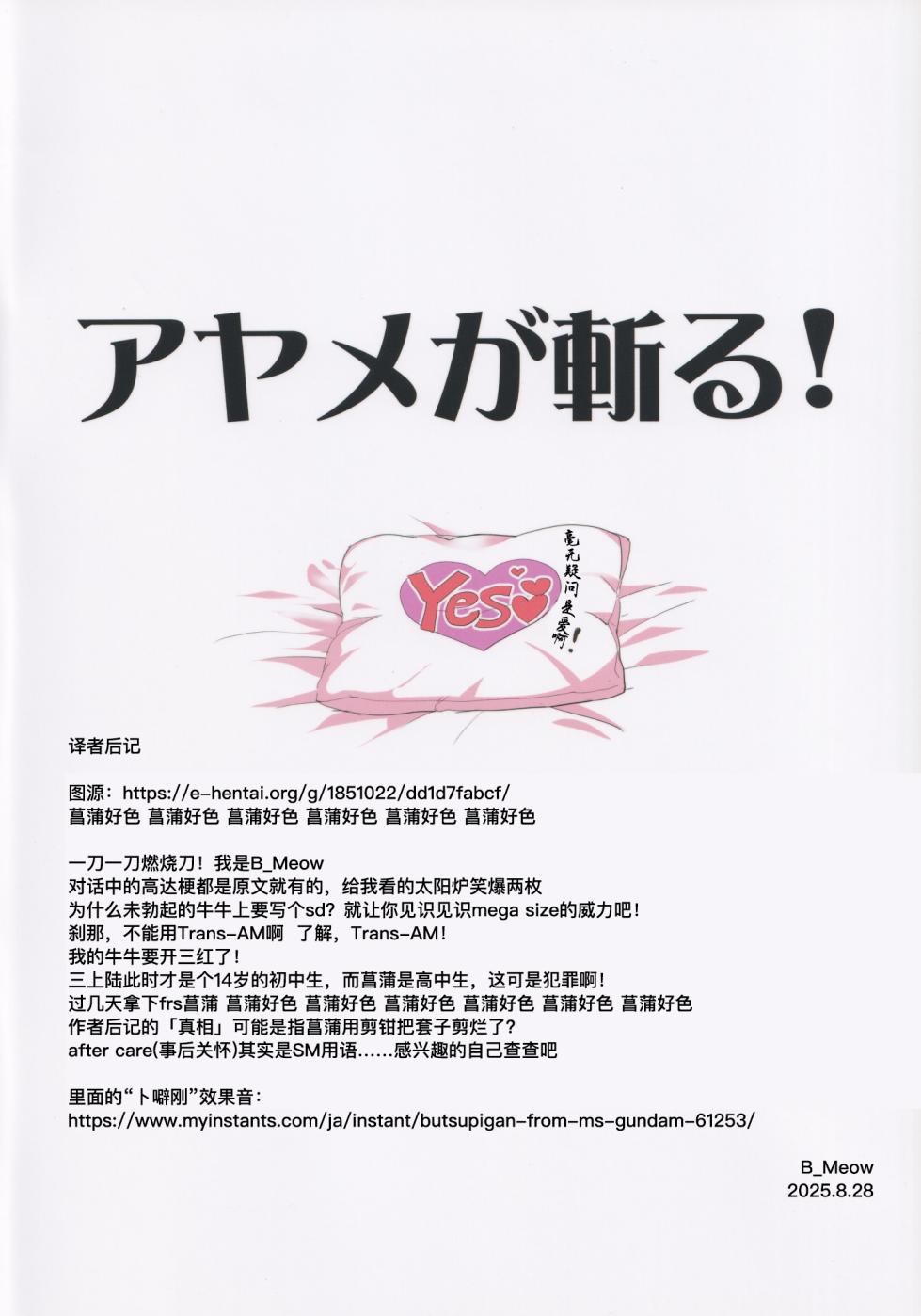 [BlueMage (Aoi Manabu)] Ayame ga Kiru! (Gundam Build Divers) [Chinese] [B_Meow个人汉化] - Page 19