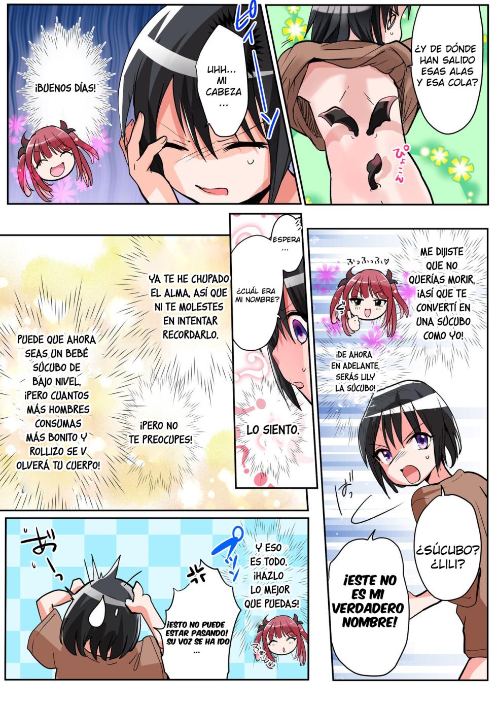 [Amuai Okashi Seisakusho (Tsukumaru)] TS Succubus Life ~Ayashii Shoujo ni Goyoujin~ [Spanish] - Page 21
