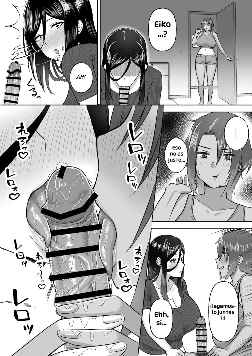 [Ore no Sasakure] Dekai Osananajimi-tachi ni Hasamarete Ase Daku Harem Ecchi｜Atrapado entre Mis Enormes Amigas de la Infancia para Tener Sexo Grupal y Sudoroso [Spanish] [Hta scan] - Page 18