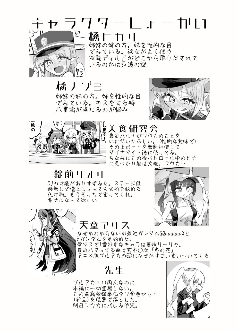 [Chinu Chinu-ya (Uracine)] Nozomi to Hikari no Yuri Shupo Express! (Blue Archive) [Digital] - Page 2