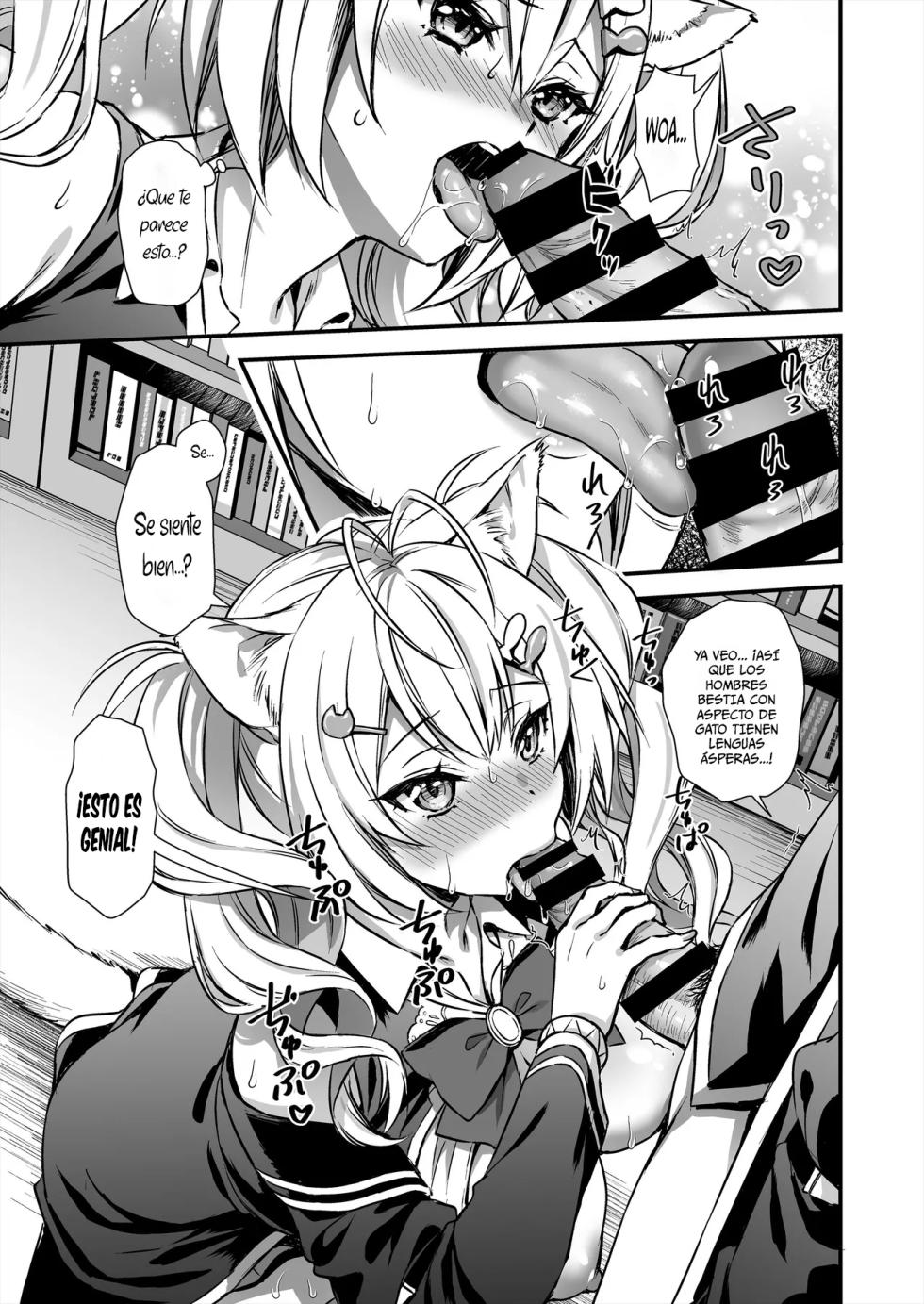 [Aigamodou (Ayakawa Riku)] Mahou Gakuin no Ochikobore. Tensai Elf Shoujo ni Zenra Kaihou no Mahou o Kakete mita 2 | El desertor de la academia de magia, intente hechizar a una elfa genio para desnudarla 2 [Spanish] [Kuhaku] [Digital] - Page 18