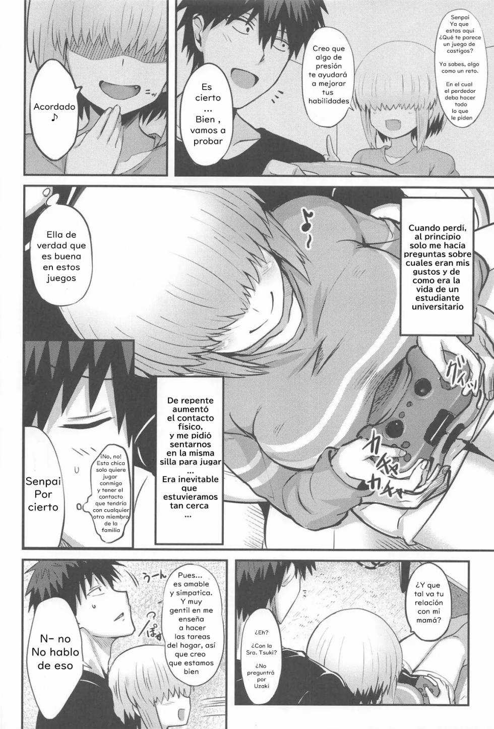 (C106) [Muchi Pani Days (Maki Ikazuya)] Uzaki Yanagi mo Mazaritai｜Yanagi Uzaki también quiere unirse (Uzaki-chan wa Asobitai!) [Spanish] [OccasionalTraductor] [Fan Decensored] - Page 3