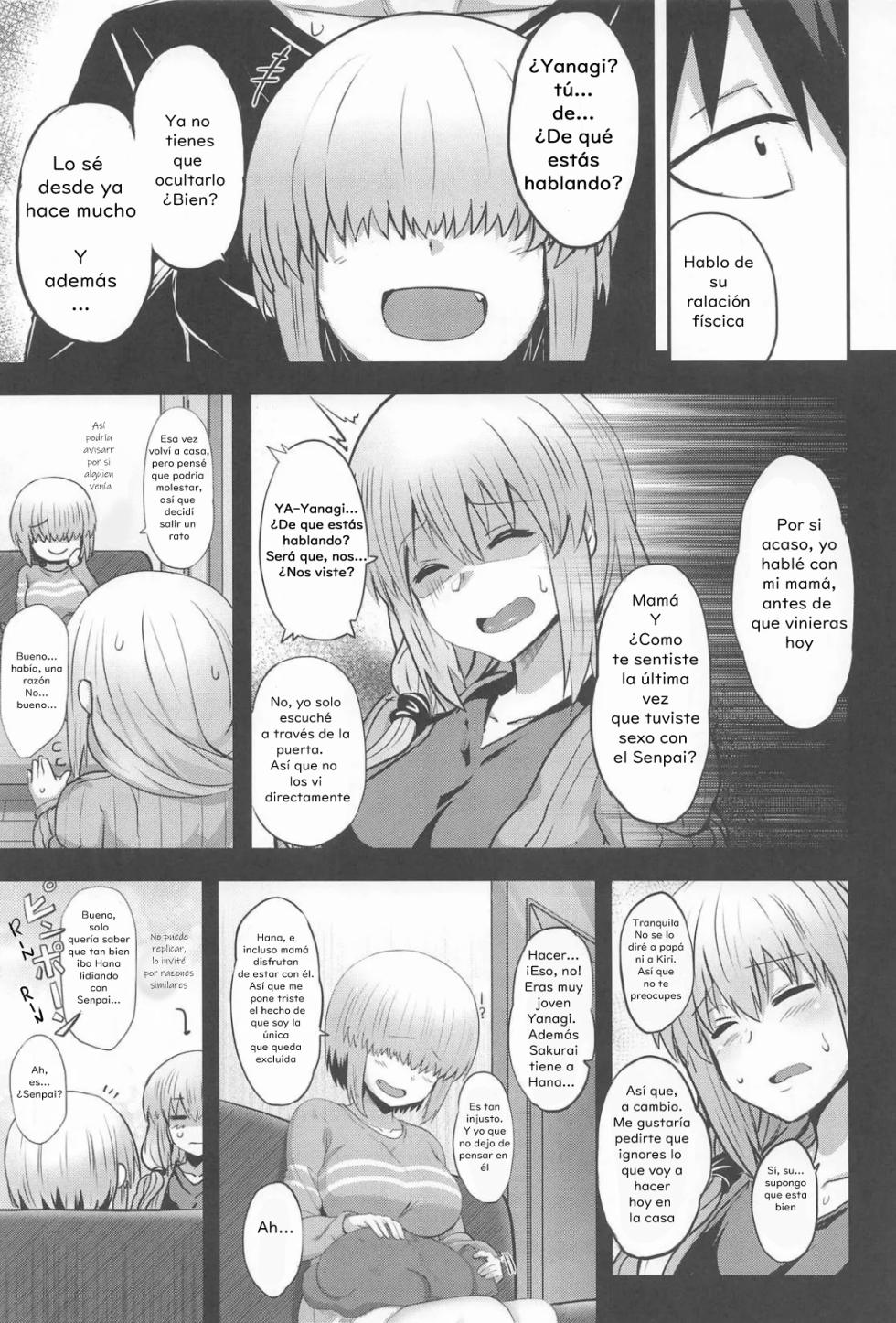 (C106) [Muchi Pani Days (Maki Ikazuya)] Uzaki Yanagi mo Mazaritai｜Yanagi Uzaki también quiere unirse (Uzaki-chan wa Asobitai!) [Spanish] [OccasionalTraductor] [Fan Decensored] - Page 4