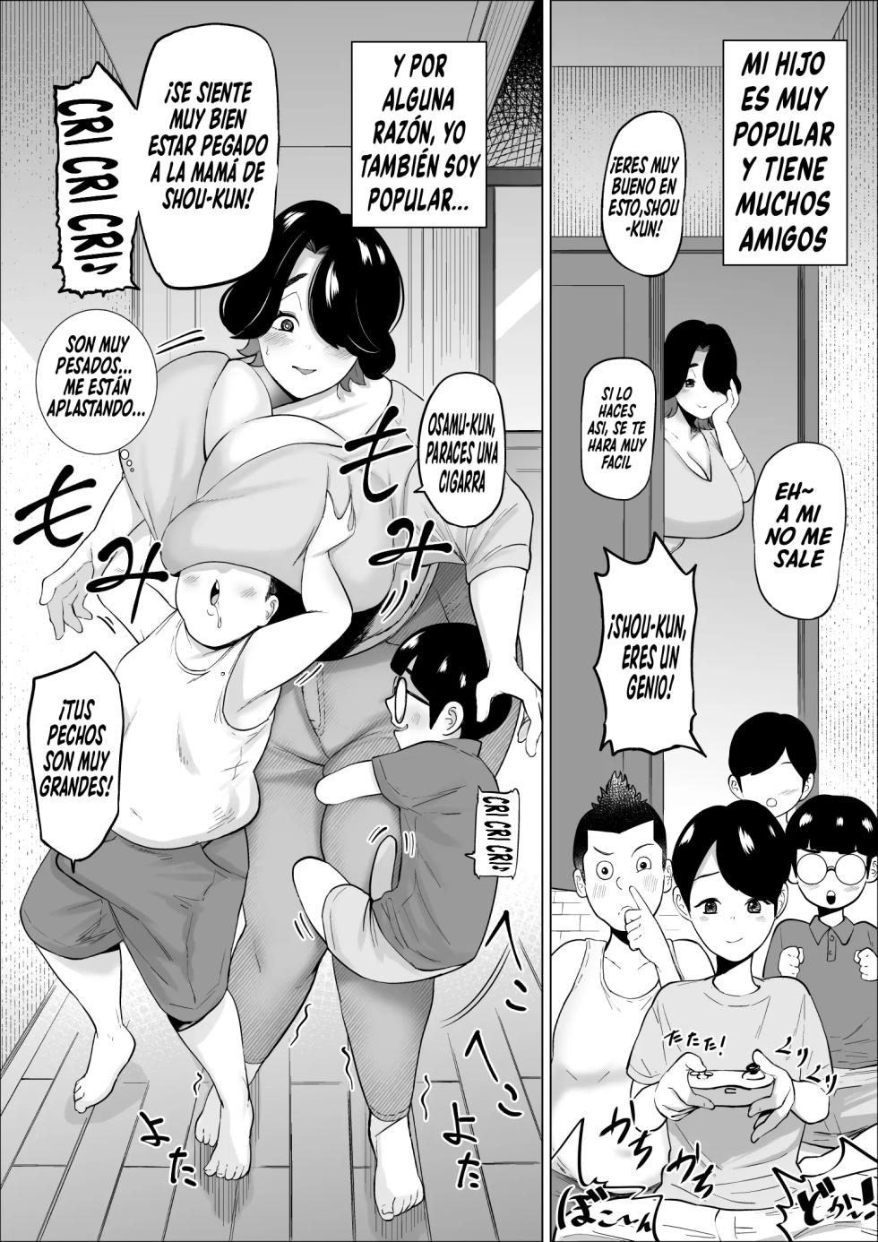 [takaya (Fukuhara Takaya)] Shou-kun Mama wa Zenbu Kimochii｜El Cuerpo De La Mamá De Shou-Kun Se Siente Tan Rico [Spanish] [El naranjas = Mr.Naranjas] - Page 2