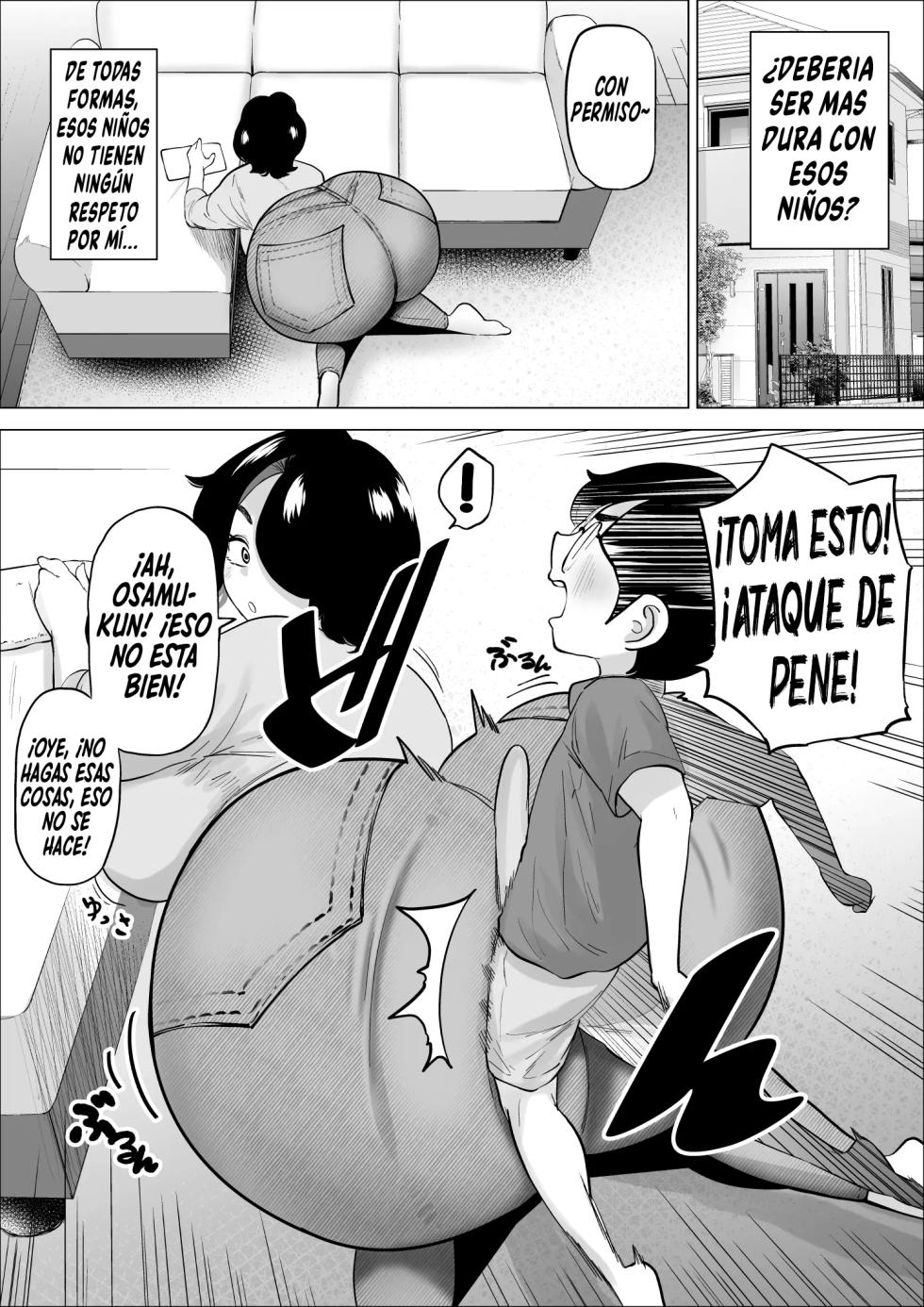 [takaya (Fukuhara Takaya)] Shou-kun Mama wa Zenbu Kimochii｜El Cuerpo De La Mamá De Shou-Kun Se Siente Tan Rico [Spanish] [El naranjas = Mr.Naranjas] - Page 4