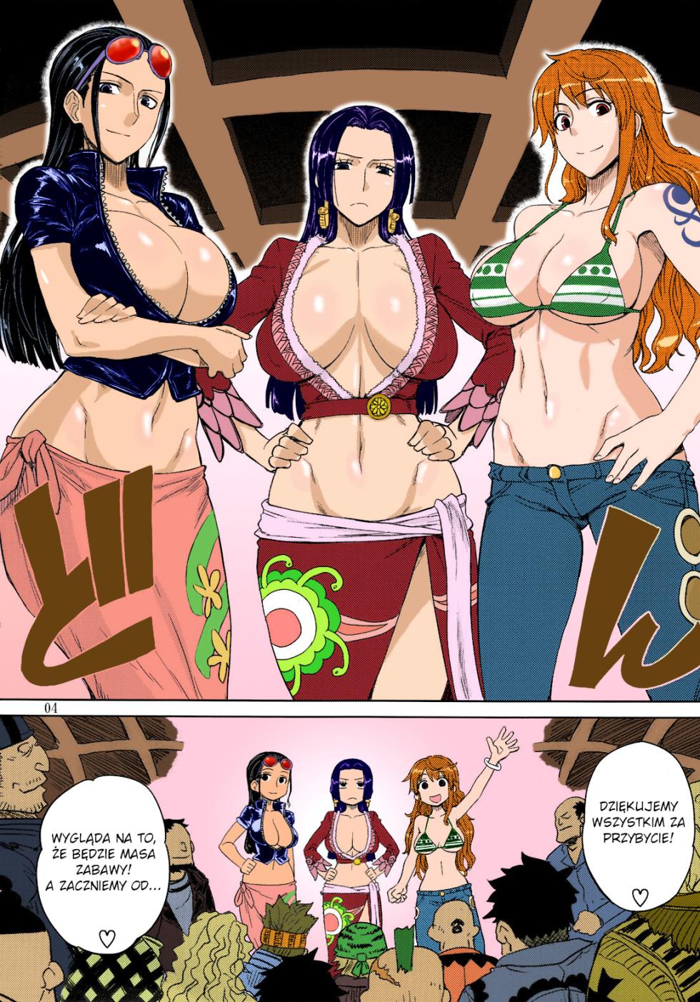 (C81) [Choujikuu Yousai Kachuusha (Denki Shougun)] MEROMERO GIRLS NEW WORLD (One Piece) [Polish] [Decensored] [Colorized] - Page 3