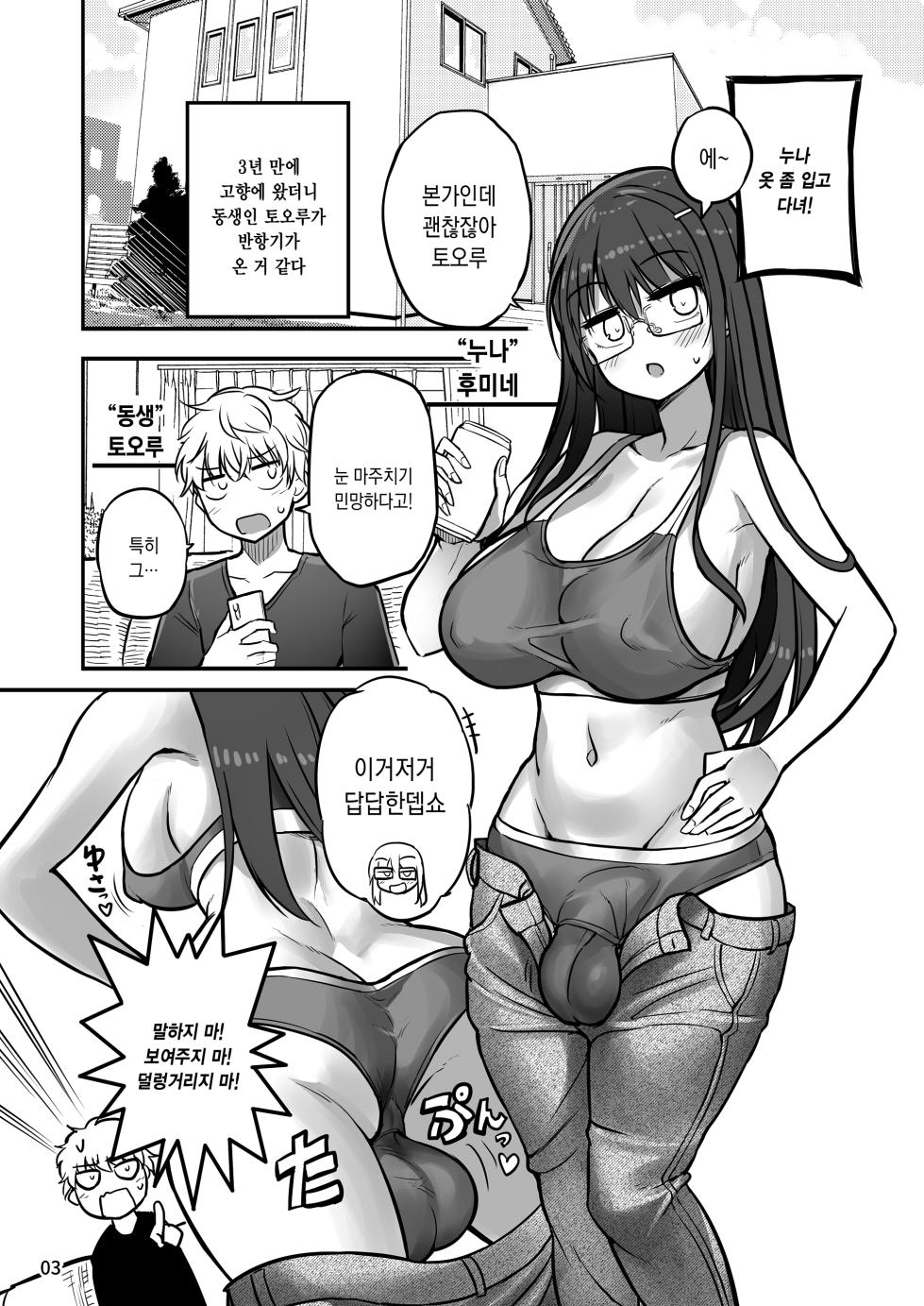 [Efuya (Messy)] Futanari Nechan to Isshoni Daso!! | 후타나리 누나와 함께 사정하자!! [Korean] [팀☆데레마스] [Digital] - Page 4