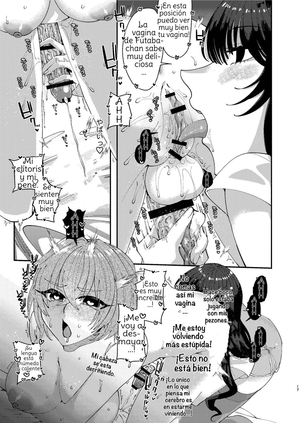 [Hidarimigi (Nitouhen)] Futanari Musume wa Do-Eroi Onee-san to Honki Koubi de Ikimakurimashita [Spanish] [Amaterasu] - Page 17