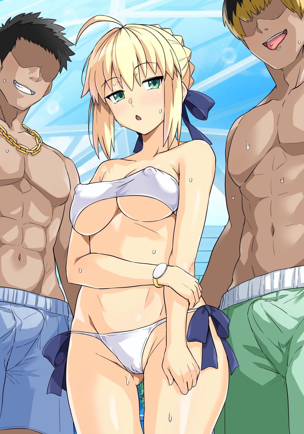 [Haruhisky] Pool de Yarimoku Nanpamachi no Saber-san Shiensha Muke Sabun (Fate/stay night) - Page 24
