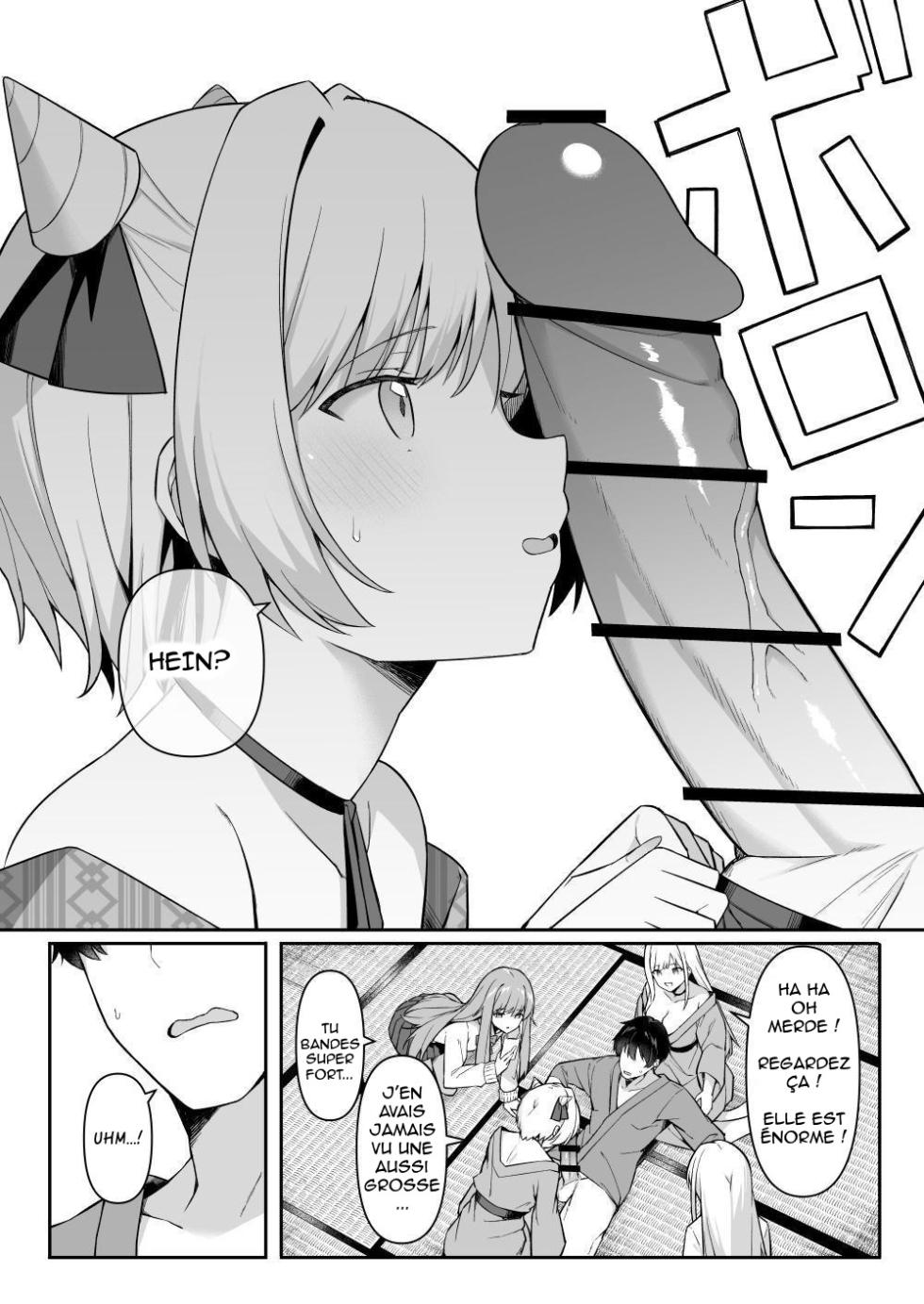 [HeartBreak (Itose Ikuto) ] Shuugaku Ryokou de Onsen Ryokan ni Kita Gal, Nakai no Dekachinpo de Wakarase Zecchou | En voyage scolaire à l’auberge, des amies rencontrent un puceau à gros bite [French] [Shiru10] - Page 10