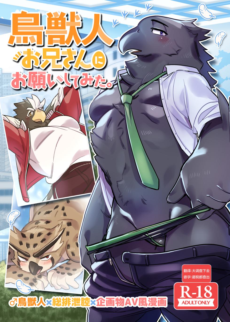 (Shinshun Kemoket 8) [Otohime 49-gou (Ichiboshi)] 试着拜托了鸟兽人小哥。 [Chinese] [一般通过杂食动物汉化] [Digital] - Page 1