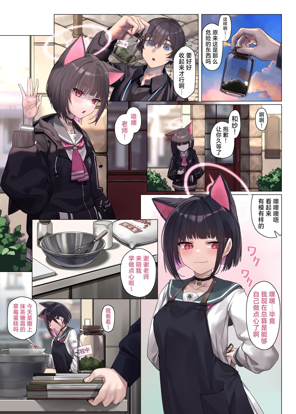 [33Gou Heya (Mitsu)] Neko no Sabaki wa Totsuzen ni Kuru | 来自于猫猫的制裁突然就降临了 (Blue Archive) [Chinese] [欶澜汉化组] [Digital] - Page 15