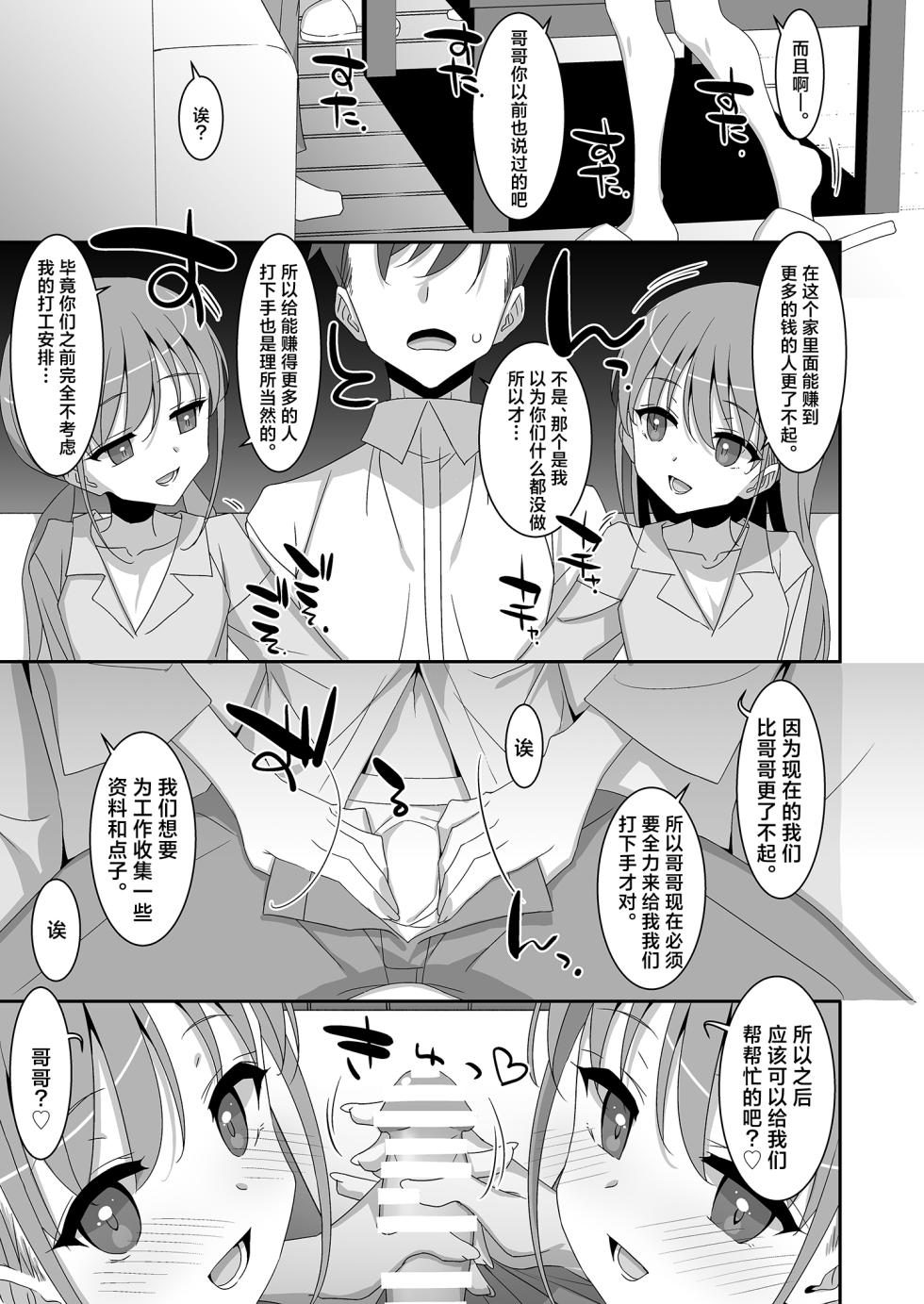 [TIES (Takei Ooki)] Futago Neet Imouto wa Seiyoku Tsuyome丨双子宅家妹的性欲可不简单 [Chinese] [角都九阳个人汉化] [Digital] - Page 13