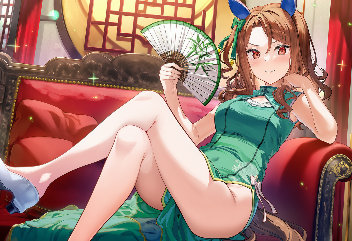 【AI自制】旗袍圣王光环 キングヘイロー(ウマ娘) King Halo (Uma Musume) 【AI Generated】 - Page 2