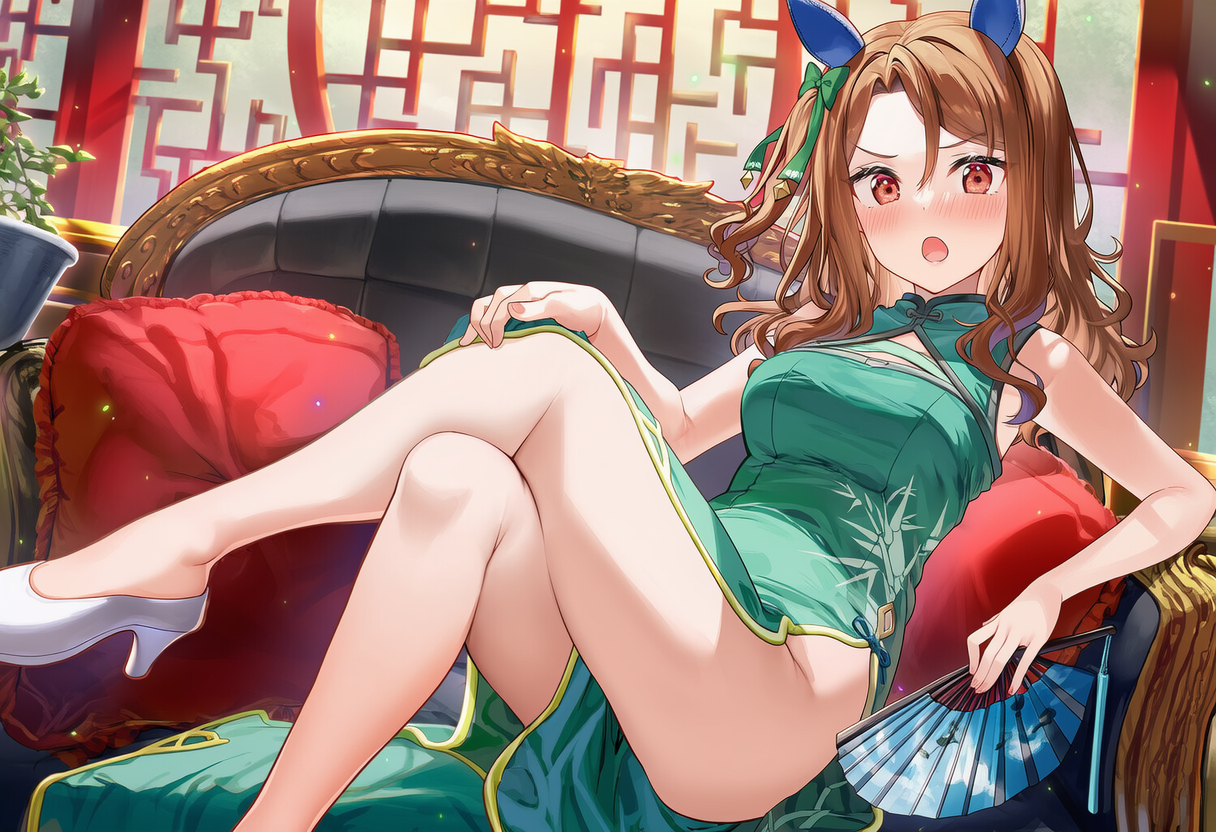 【AI自制】旗袍圣王光环 キングヘイロー(ウマ娘) King Halo (Uma Musume) 【AI Generated】 - Page 3