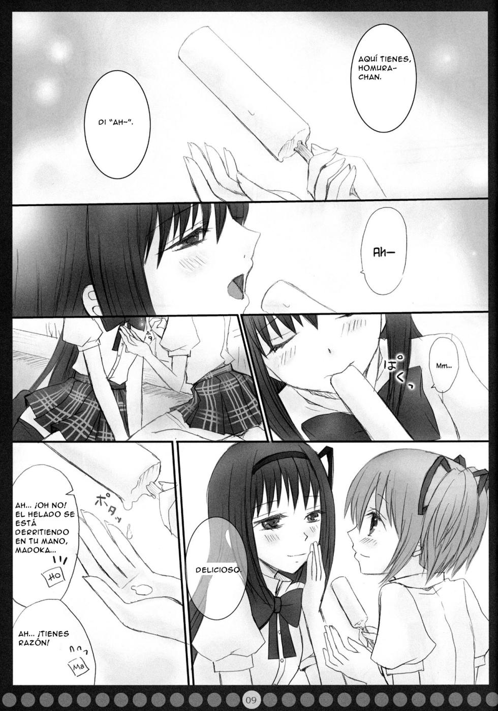 (C90) [RED HEART (Akamori Rihina)] ICE HEAT (Puella Magi Madoka Magica) [Spanish] - Page 9