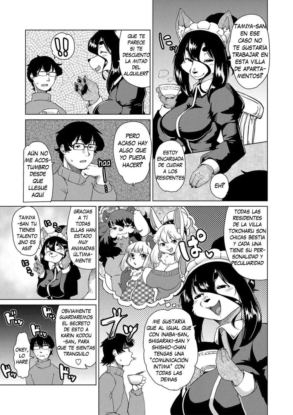 [Setouchi Kurage] Juujin Apart Tokoharusou e Youkoso! (Chap. 4) [Spanish] [Decensored][Harenchi no Fansub] - Page 3